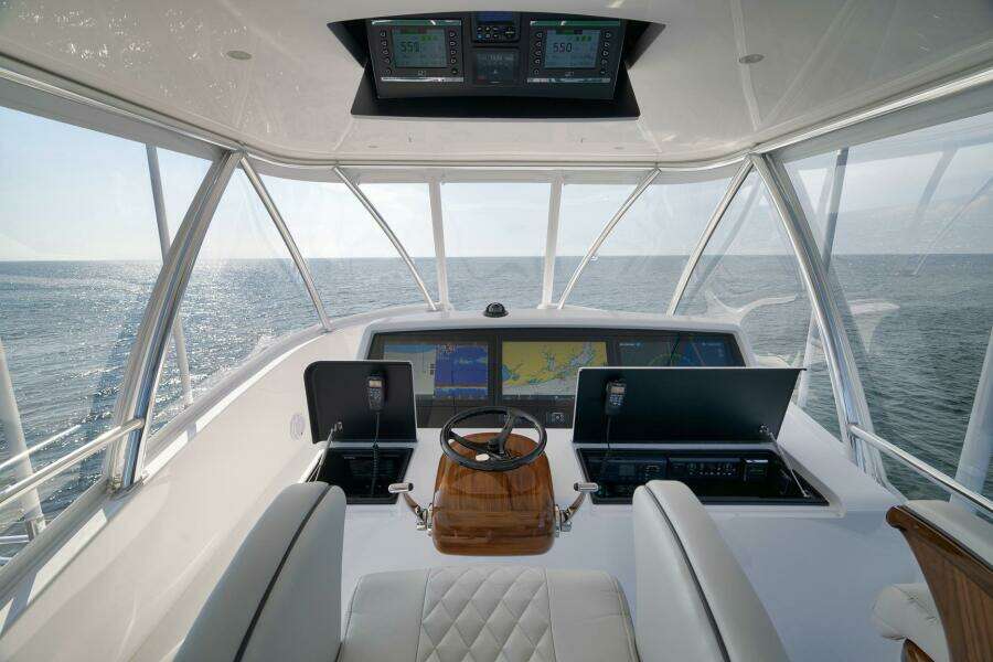 2025 Viking 90 Convertible- NIKKI BELLA- Flybridge Helm