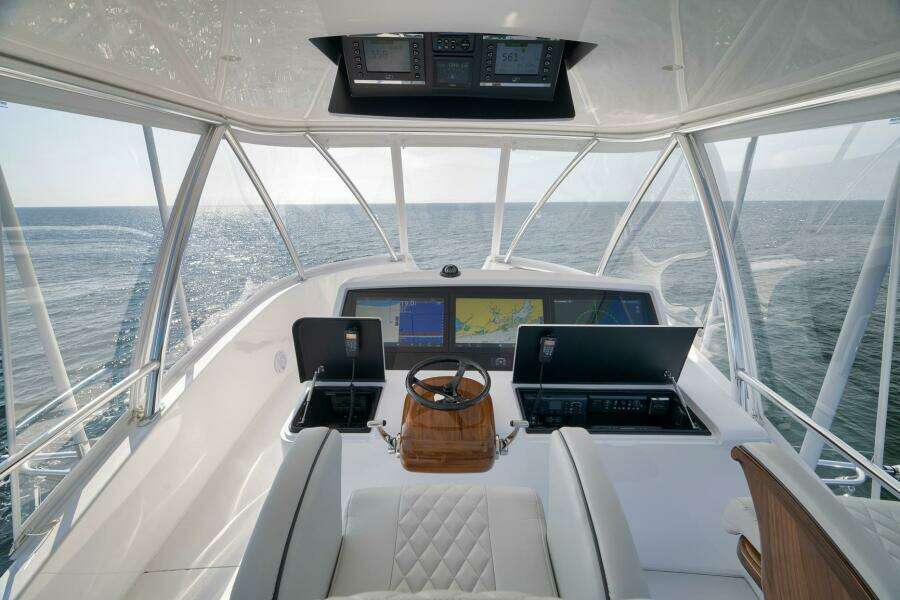 2025 Viking 90 Convertible- NIKKI BELLA- Flybridge Helm