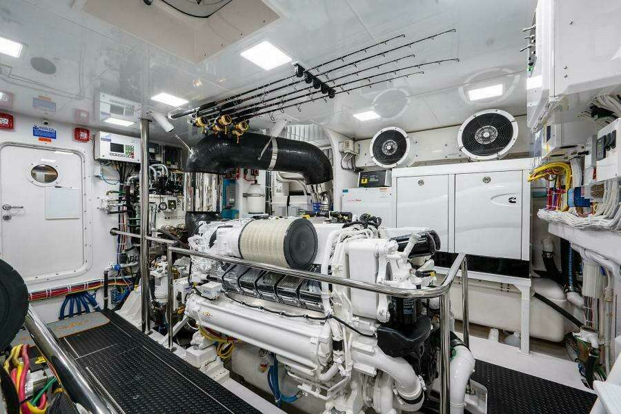 Starboard Engine Looking Forward