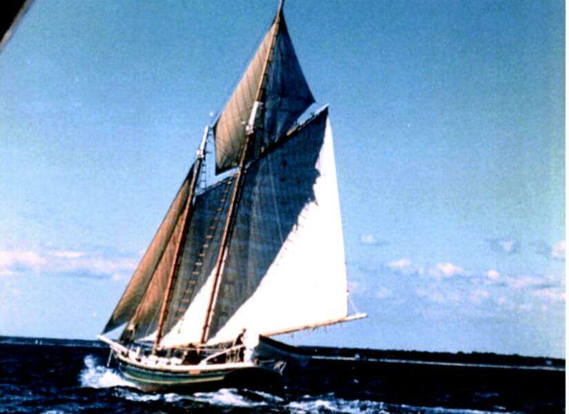  40' Tops'l Schr Gallant all (old canvas) sails
