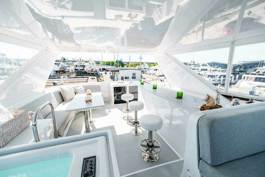 Flybridge Looking Aft  