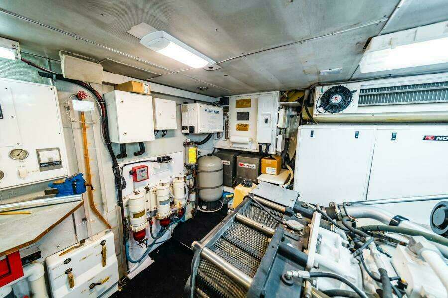 Ahead of Stbd. Engine