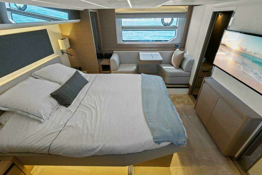 2022 59 Prestige Flybridge - How Sweet It Its - Master Stateroom