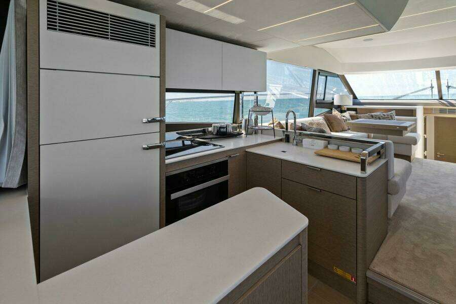 2022 59 Prestige Flybridge - How Sweet It Its - Galley