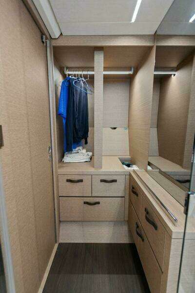 2022 59 Prestige Flybridge - How Sweet It Its - Master Storage