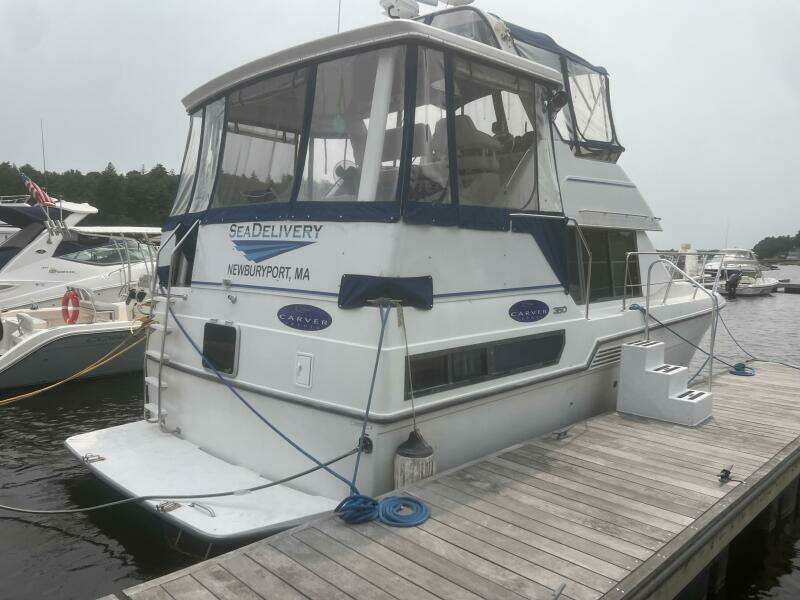 Port Transom Shot Dockside