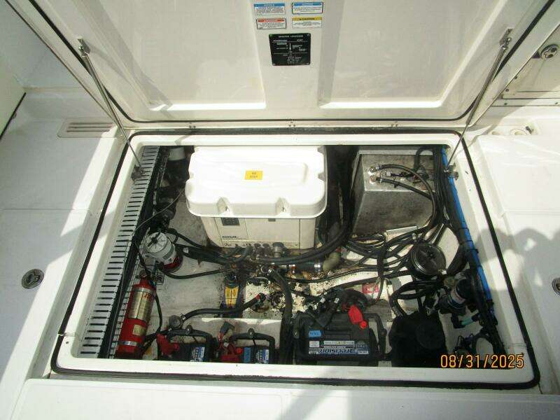31' Boston Whaler generator compartment access