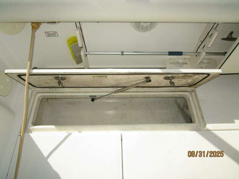 31' Boston Whaler cockpit starboard storage
