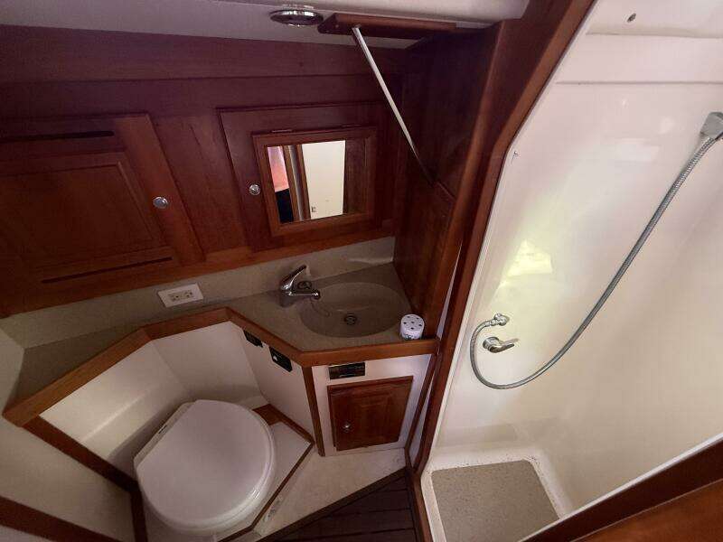 2011 Tartan 47 Glory head and shower