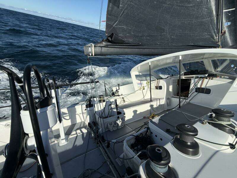 2018 J/121 Alchemy cockpit on starboard tack