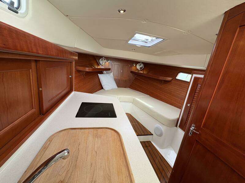2023 MJM 35galley looking forward