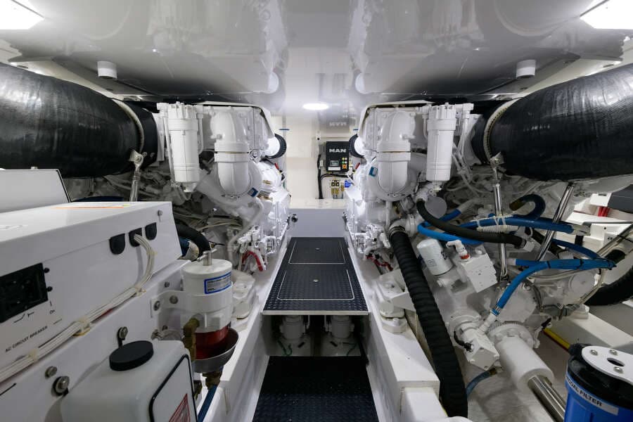 2017 48 Viking Convertible - Engine Room