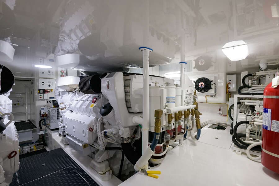 2017 48 Viking Convertible - Engine Room