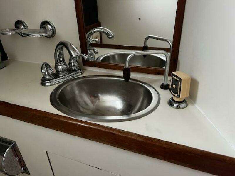 Bathroom sink w/ shower