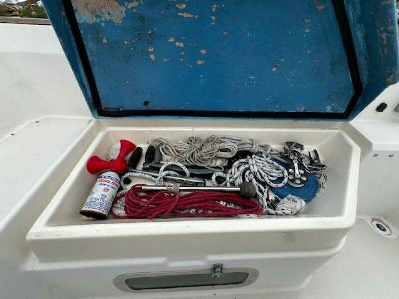 Starboard cockpit locker