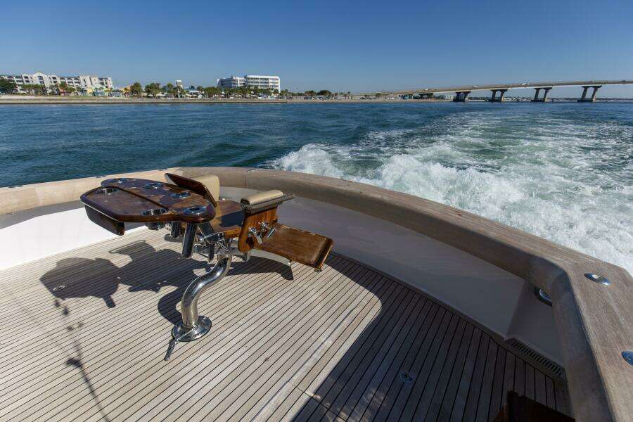 2008 60 Hatteras Blacksmith Stern Deck