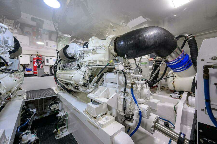 2023 Viking 64 Convertible - Engine Room