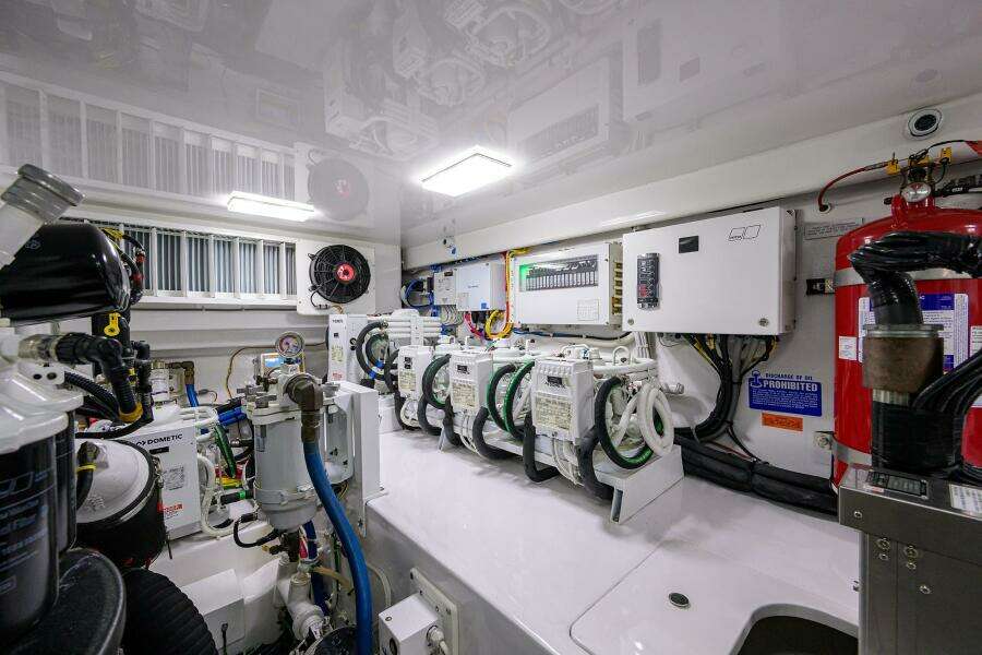 2023 Viking 64 Convertible - Engine Room