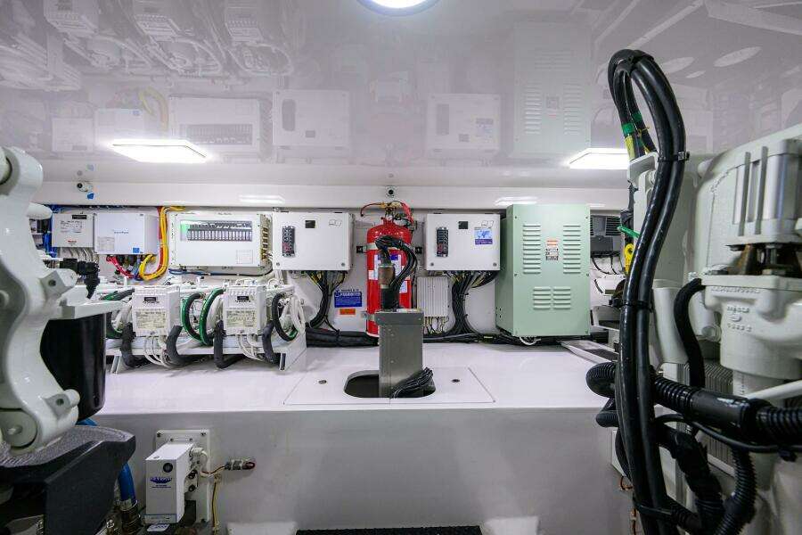2023 Viking 64 Convertible - Engine Room