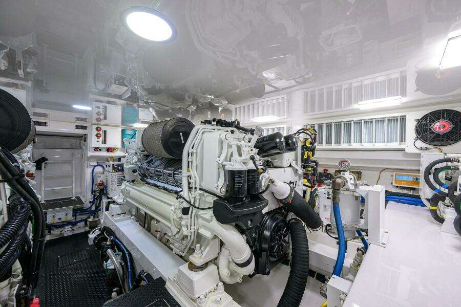 2023 Viking 64 Convertible - Engine Room