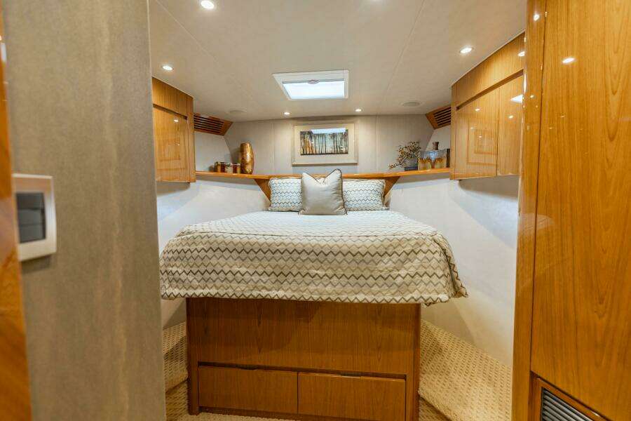 2013 Viking 76 Convertible- REEL FIRE- Forward VIP Stateroom