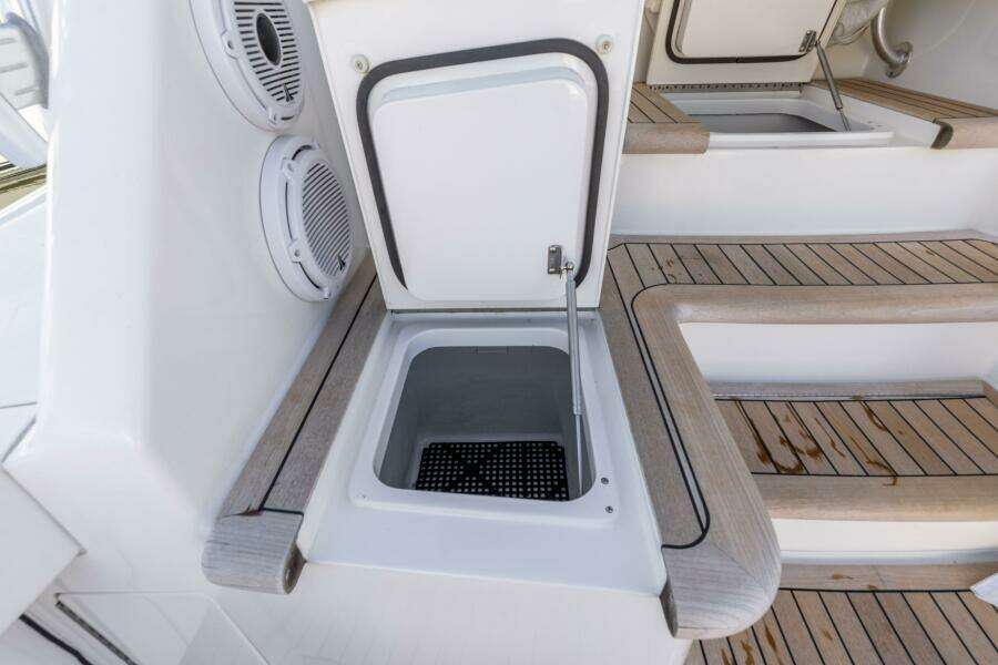 2013 Viking 76 Convertible- REEL FIRE- Cockpit Storage