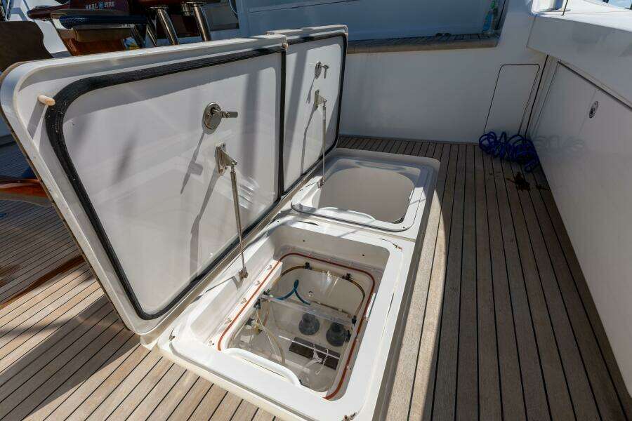 2013 Viking 76 Convertible- REEL FIRE- Cockpit Storage