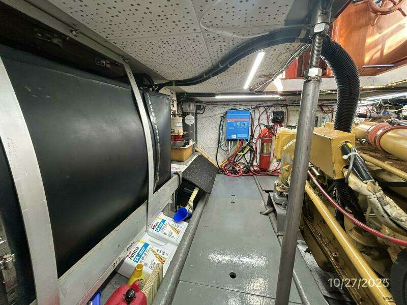 38' Marine Trader engine room port forward