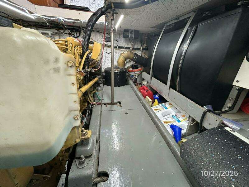 38' Marine Trader engine room port aft