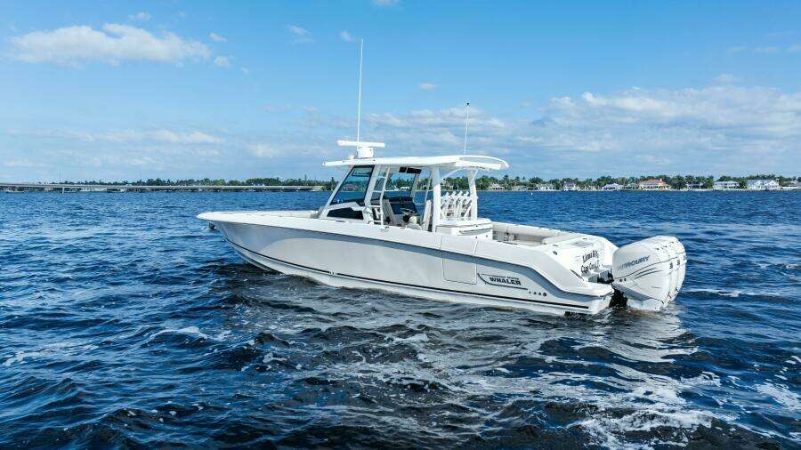 2019 Boston Whaler 380 Outrage 'Lima Kilo' - Profile Port