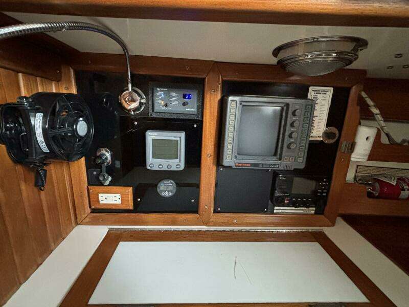 Chart table with seat