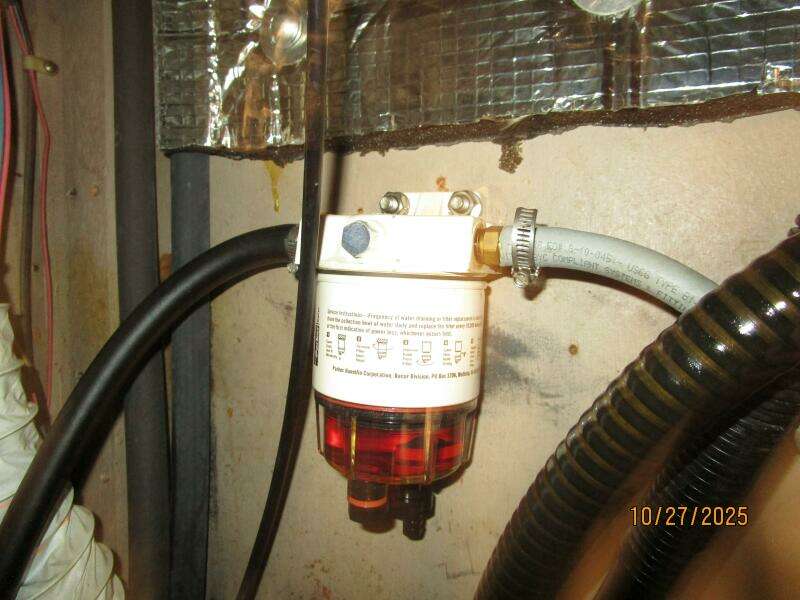 36' S2 auxiliary Racor fuel filter