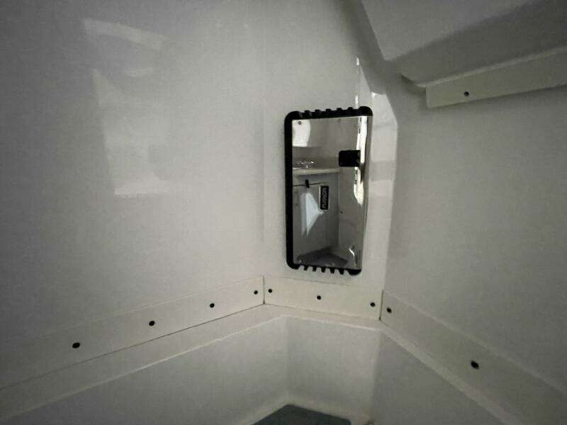 Mounted Mirror Inside Center Console Boat Head