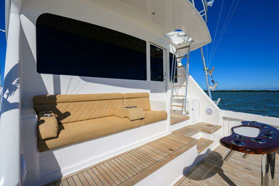 Seven Step Ladder From Mezzanine Step To Flybridge