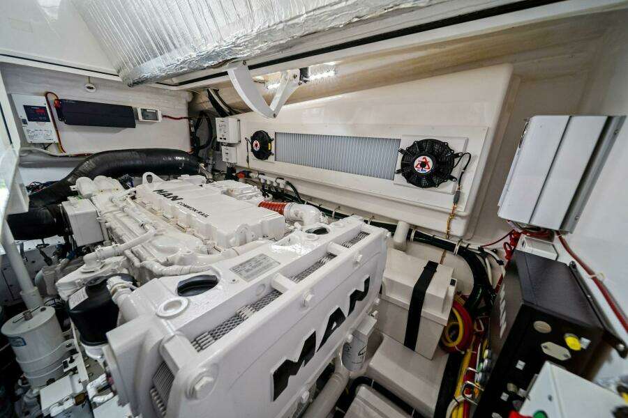 2021 Viking 46 Billfish "Damnfino" - Engine room