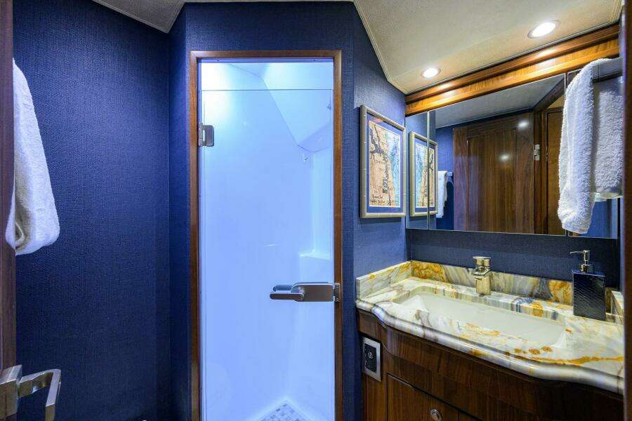 Viking  92 SPECULATOR - Guest Stateroom Midship Port Ensuite Head