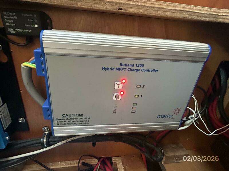 54' Jeanneau wind generator controller