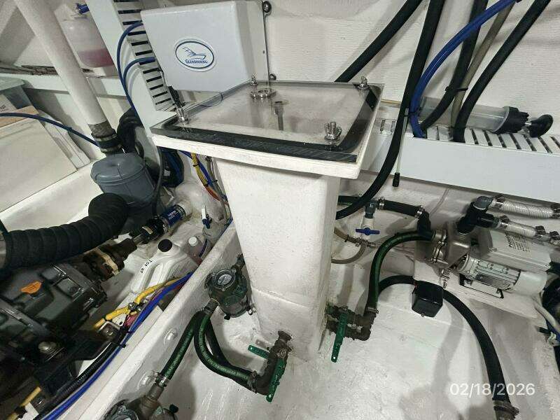 37' Great Harbour engine room sea chest