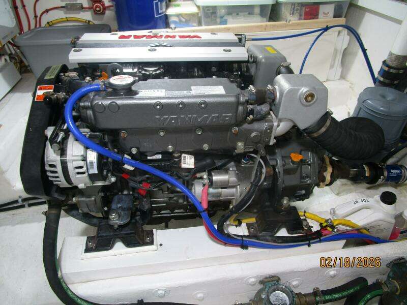 37' Great Harbour starboard main engine2
