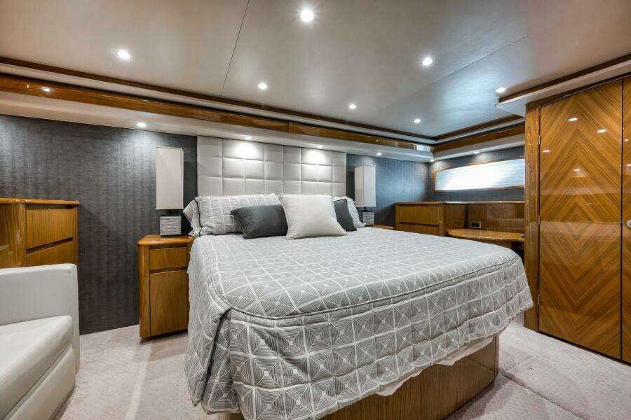2011 Viking 76 Enclosed Bridge- TEUSEAS- Master Stateroom 