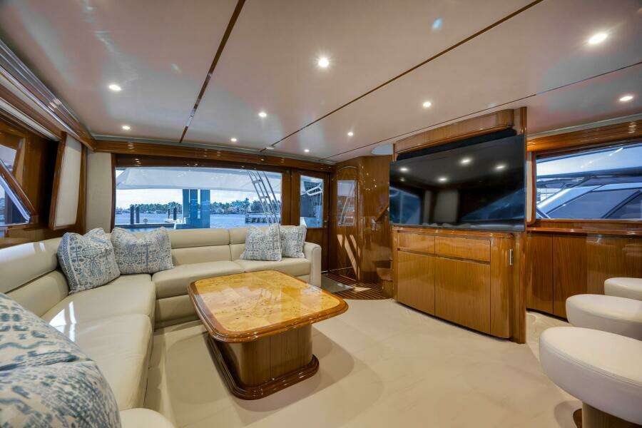 2011 Viking 76 Enclosed Bridge- TEUSEAS- Salon