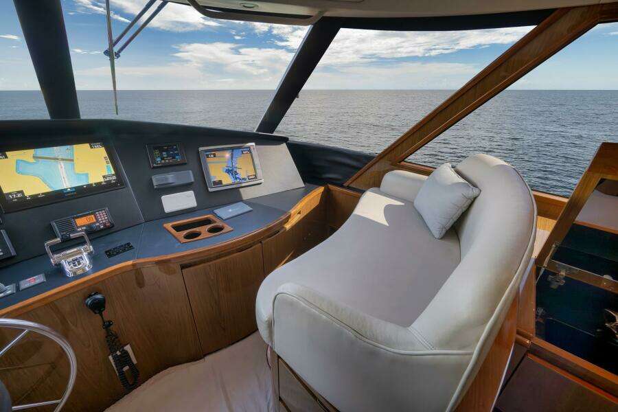 2011 Viking 76 Enclosed Bridge- TEUSEAS- Helm