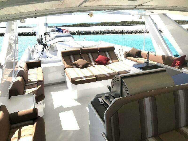 Flybridge Looking Aft  