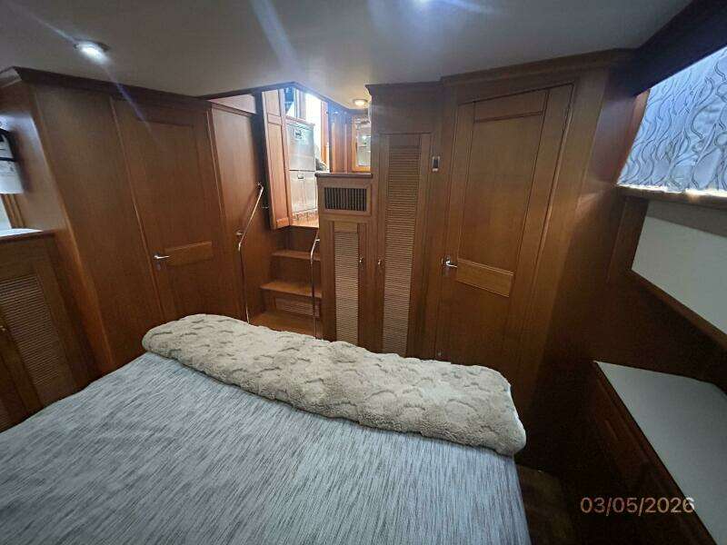 42' Grand Banks master staterooom forward
