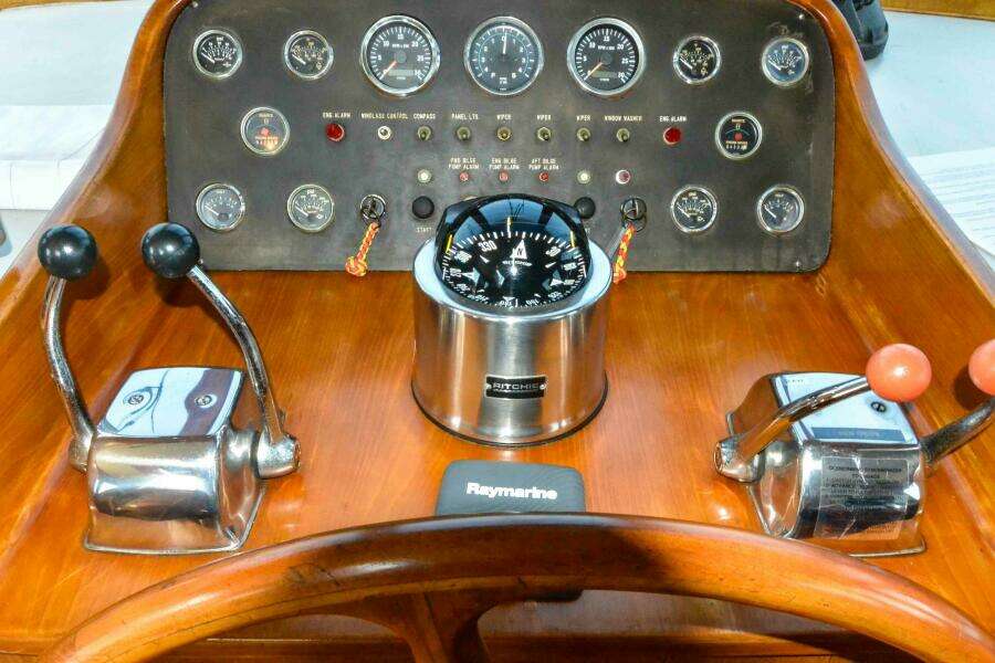 Pilothouse helm close up 