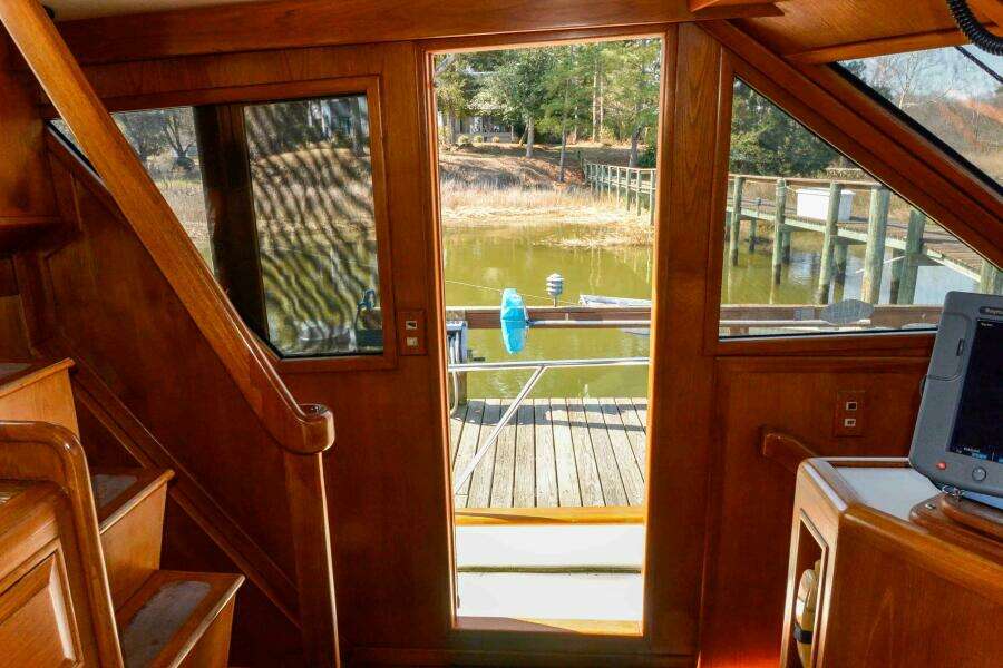 Pilot house port door 