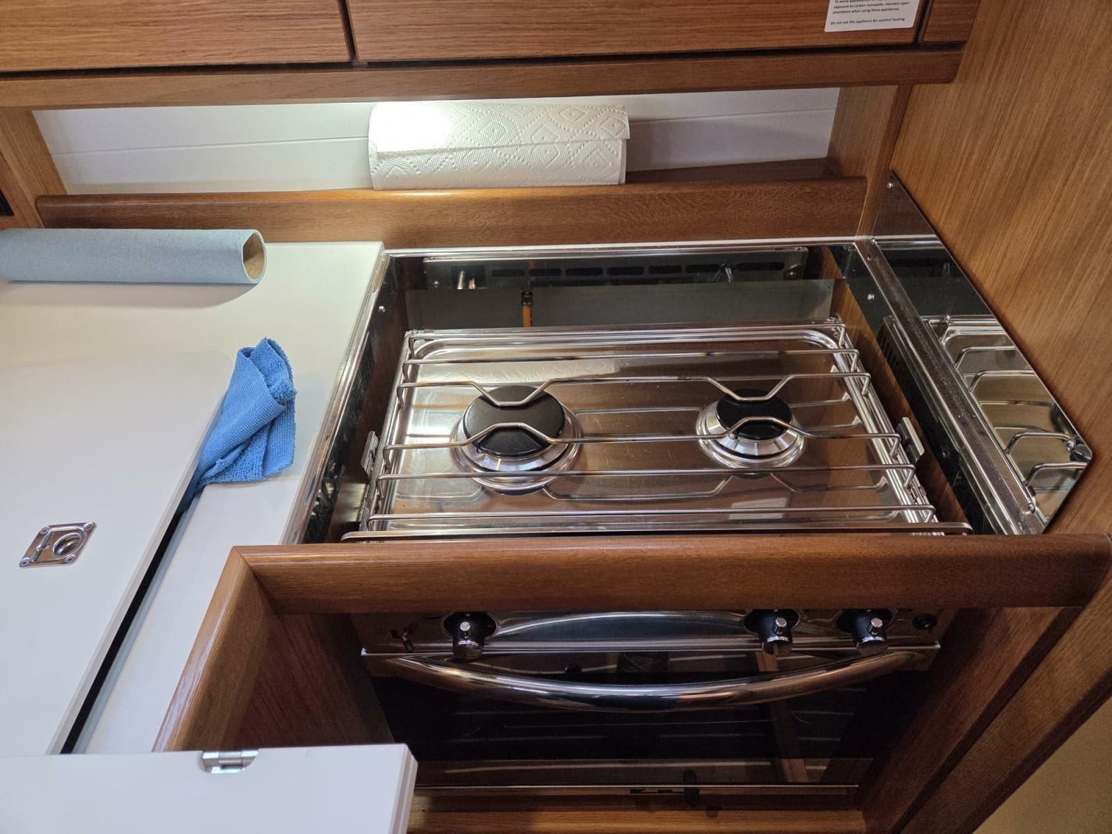 Two-burner propane stove & oven